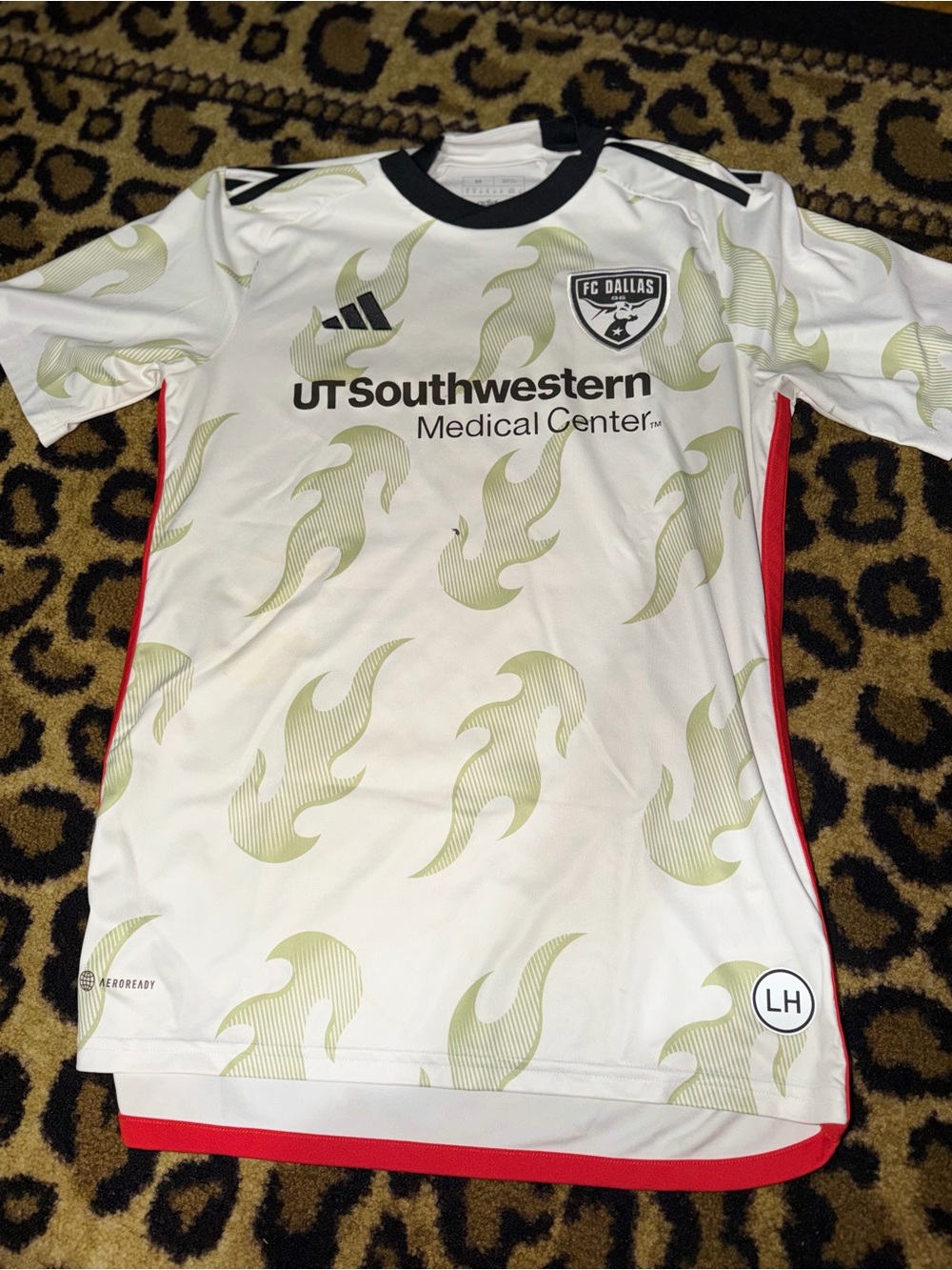 FC Dallas White Flame Soccer Jersey